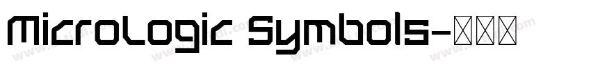MicroLogic Symbols字体转换